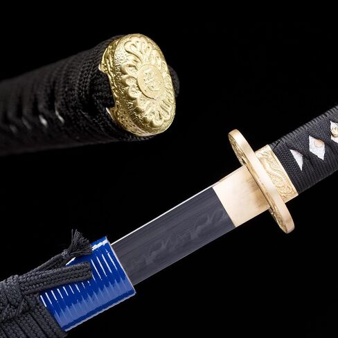 Real Katana Sword Sharp - Japanese Samurai Swords are a Unique Gift for Men - T10 Clay Tempered Real Steel with Metal Blade Makes a Memorable for Martial Arts Enthusiasts or Sword Collectors in Saudi Arabia