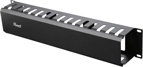 إدارة الكابلات الأفقية المثبتة على حامل مقاس 19 بوصة من Rosewill 2U مع مسامير تثبيت M6، ومدير كابلات قناة الإصبع مع غطاء (RSA-2UCA001) in Kuwait