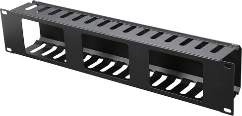 إدارة الكابلات الأفقية المثبتة على حامل مقاس 19 بوصة من Rosewill 2U مع مسامير تثبيت M6، ومدير كابلات قناة الإصبع مع غطاء (RSA-2UCA001) in Kuwait