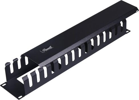 إدارة الكابلات الأفقية المثبتة على حامل مقاس 19 بوصة من Rosewill 2U مع مسامير تثبيت M6، ومدير كابلات قناة الإصبع مع غطاء (RSA-2UCA001) in Kuwait