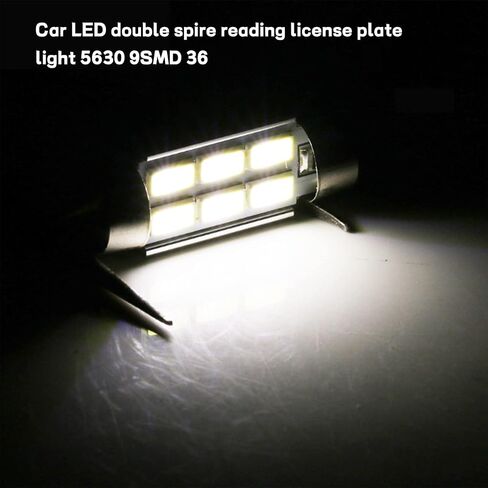 4 PCS 36 mm LED Car Bulbs, Canbus Error Free 9SMD 5630 Chipsets LED Bulbs, Super Bright White LED Car Bulbs Fit for Interior Map Door Dome lights in Saudi Arabia