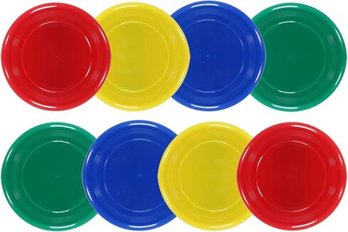 Zdgao Flying Discs for Kids and Adult, 9 Inch Plastic Flying Disc Set in Bulk, Set of 8 in Kuwait