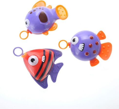 PowerTRC Baby Bath Toy Fishing Set | Hook and Reel Fishing Toy Bathtub, Pool Playset with a Fishing Rod, 3 Fishes & a Ducky for Kids Ages 3+ in Saudi Arabia