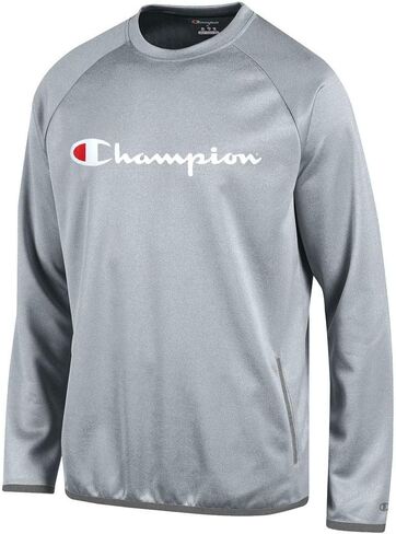 Champion Script Logo Men's (Marine Navy) Convergence Crew Performance Fleece in Saudi Arabia