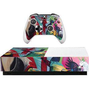 MightySkins Skin for Microsoft Xbox One S All-Digital Edition - Gray Polygon | Protective, Durable, and Unique Vinyl Decal wrap Cover | Easy to Apply, Remove, and Change Styles | Made in The USA