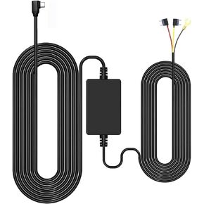 JOMISE Hardwire Kit for 24H Parking Monitor, Time-Lapse Recording,11.5ft, Type-C, Hard Wire Kit for Dash Cam J6