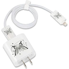 Cable Protector for iPhone Charger,[Not-Yellowing] Clear Soft Charging Cord Protector USB Protector Data Cable Saver Compatible with iPhone/iPad 18W/20W Charger Cover