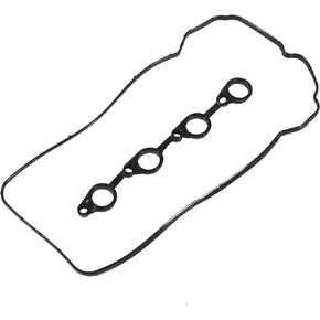 X AUTOHAUX 1 Set Engine Valve Cover Gasket 22441-2B002 for HYUNDAI I20 2008-2015 Black