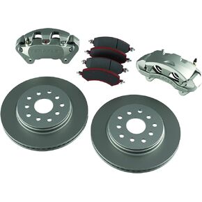 TeraFlex 4303400 JK Front Big Brake Kit (with Big Calipers, PLAIN 13.3" Rotors)