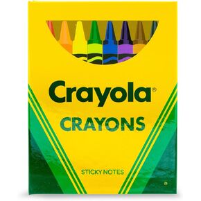 Crayola Crayons Sticky Note and Tab Box Set | Notepad Stationery Paper, School and Office Supplies