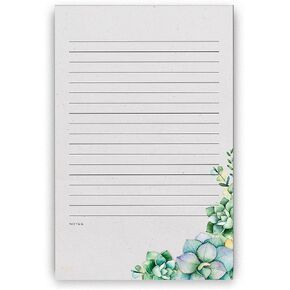 Succulents Lined Notepad, 5x8 in, 100 Sheets in Saudi Arabia