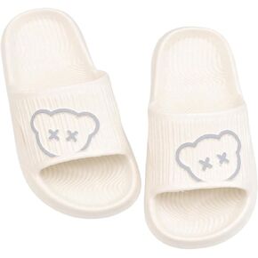 SweatyRocks Women's Cartoon Pattern Open Toe Slides Non Slip Outdoor Indoor Slippers Shoes
