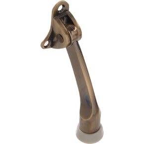 851804 4-Inch Kickdown Door Stop, Antique Brass