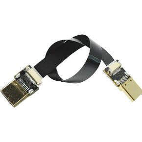 Black Slim Flat Short FFC HDMI 20CM FPV Flat HDMI Cable Standard HDMI full size HDMI normal HDMI to Standard HDMI for RED Blackmagic BMCC Sony FS7 Canon C300
