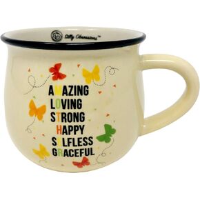 كوب قهوة كبير الحجم بأحرف الأب بالألوان الكاملة للأب سعة 12 أونصة من Silly Obsessions - كوب شاي وقهوة أبيض من البورسلين السيراميكي، هدايا عيد الأب للأب أو عيد الميلاد أو المحارب القديم in Kuwait