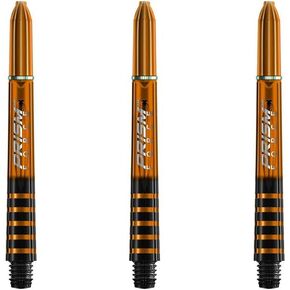 Winmau Prism Force Dart Shafts, Force Grip Zone Stems, Short 36mm, Orange