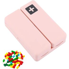 Travel Pill Case for Purse, 7 Compartments Portable Travel Pill Box, Pill Organizer with Unique Magnetic Design Portable Pill Organizer Portable Pocket Pill Box Dispenser Pill Holders for Traveling