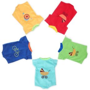 5 Sets Baby Doll Clothes for 16-17-18 Inch Baby Dolls ,Baby Doll Clothing Outfits for Newborn Reborn Baby Dolls