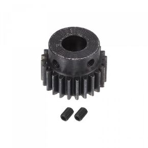 uxcell 1Mod 24T Pinion Gear 8mm Bore Hardened Steel Motor Rack Spur Gear with Step for RC Car Truck Buggy Gear Drive