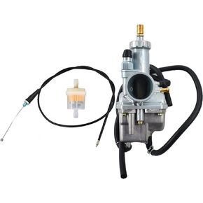 labwork Carburetor and Throttle Cable for Kawasaki Bayou 220 250 KLF220 KLF250A