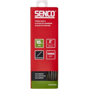 SENCO DA21EABR 2" 15 Gauge Angled Finish Nails, Galvanized Finish 1,000 Count Pack