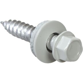 The Hillman GroupThe Hillman Group 35244 Hex Washer Head White Sheet Metal Screw 10 x 3 25-Pack