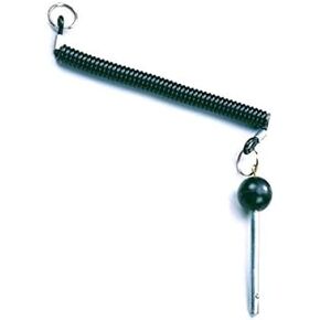 PIN Tensile Lanyard Straight Pin - 3/8" Shaft, Locking Space 4-1/4" - Universal Weight Stack SELECTOR Pins. Cotterless Hitch Pins. with Coiled a Lanyard - New by SBD