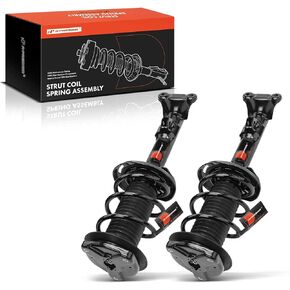 A-Premium Front Pair (2) Complete Suspension Strut & Coil Spring Assembly Compatible with Mercedes-Benz C230 2008-2009, C250 2010-2014, C300, C350, RWD, Driver and Passenger Side