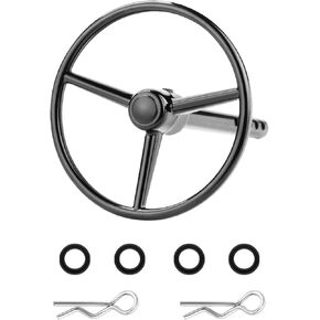 Aluminum Universal RC Car Steering Wheel for 1/10 RC Rock Crawler Axial SCX10 Traxxas TRX4 RC4WD D90 D110 Interior Accessories