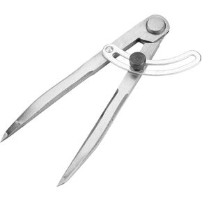 Adjustable Spacing Compass Wing Divider, 150mm Wing Leather Compasses Leathercraft Divider Rotating Tool for Sewing