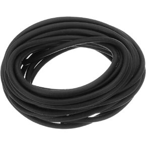 uxcell Silicone Foam Seal Strip, 3.5mm(0.14") Dia 4 Meters(13.12 Ft) Long Sponge Rubber Weather Seal Strip Round Rubber Cord Solid for Machinery and Industries, Black
