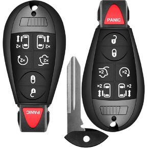 Key Fob Replacement for Chrysler Town and Country/Dodge Grand Caravan 2008 2009 2010 2011 2012 2013 2014 2015 2016 Car Keyless Entry Remote Fob FCC: M3N5WY783X IYZ-C01C Set of 2