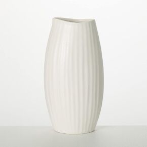 Sullivans Ceramic Black Vase, 9" Tall Flower Vase for Modern Home Décor, Minimalist Ceramic Vase for Shelf and Table, Vases for Centerpieces, Living Room, Bedroom, Kitchen, and Office Décor (CM3116)