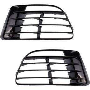 TRQ Front Bumper Insert Set Compatible with 2012-2013 Volkswagen Golf R