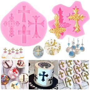 Flower Silicone Molds,Rose Leaf Daisy Sunflower Chrysanthemum Small Flowers Fondant Molds Polymer Clay Mould Candy Chocolate Molds for Cupcake Cake Pop Puck Decoration DIY Crafts