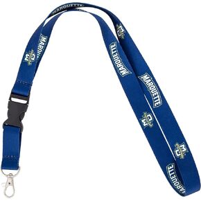 Desert Cactus Marquette University Lanyard Golden Eagles MU Car Keys ID Badge Holder Keychain Detachable Breakaway Snap Buckle (Blue)