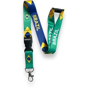 Brazil Flag Lanyard