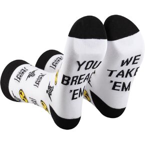 PXTIDY 1 Pairs Radiology Tech Gifts Radiologist Sock x Ray Tech Graduation Gifts Thank You Gift You Break Em We Take Em Socks