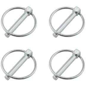 4PCS M8x50 M8 Carbon Steel Tractor Trucks Pin Ring Clips Heavy Duty Lynch Pin for Farm Trailers Trucks Mowers