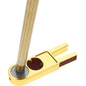 Estink Billiard Cue Tip Tool, 3 in 1 U Shaped Multifunction Billiards Pool Cue Tip Trimmer Shaper Tapper Repair Tool Accessory Pool Cue Repair Pool Cue Shaper, 3.23 x 0.98 x 0.39in
