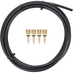 Bike Hydraulic Disc Brake Hose Tube, Disc Brake Oil Tube, Bicycle Brake Hose with Olive Connector Inserts Set Accessory, Bicycle Hydraulic Brake Hose, 3 Meters
