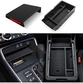 2PCS for Honda CR-V 2023 2024 Accessories Center Console Organizer Glove Armrest Box Organizer Storage Tray Compatible with Honda CRV 2024 2023