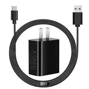 Charger for TCL Flip Pro, Alcatel Go Flip 4, Cricket Icon 2/3, Ovation, Ovation 2, Sonim XP8 XP8800, Jitterbug Flip 2 Jitterbug Lively Smart 3 Phone Fast Wall Charger Charging Cable Cord (5Ft)