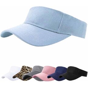 Sun Visor Hats for Women Men Adjustable UV Protection Outdoor Sports Golf Running Sun Caps…
