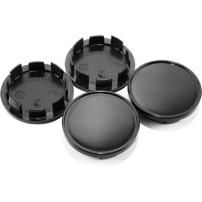4Pcs 66mm(2.6in) Wheel Center Caps Wheel Rims Replacement 3B7-601-171-XRW Black Hub Caps, Passat Golf Beetle Jetta Touareg GTI CC Rim Caps
