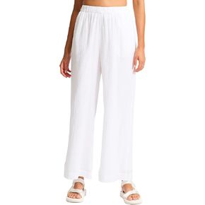 Seafolly Women's Standard Crinkle Cotton Beach Pant Cover Up