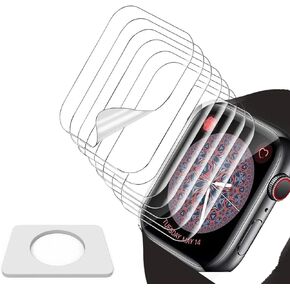 8 عبوات لواقي شاشة Apple Watch 45mm Series 9/8/7، [امتصاص قوي] [ترقية فيلم مرن] [خالٍ من الفقاعات] غطاء شفاف عالي الدقة للحماية ضد الخدش من iWatch in Kuwait