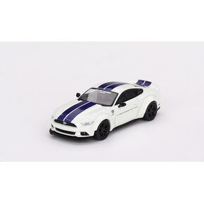 True Scale Miniatures Model Car Compatible with Ford Mustang GT LB-Works White Limited Edition 1/64 Diecast Model Car MGT00646