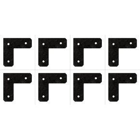 Simpson Strong Tie APVL4 Outdoor Accents® Avant Collection™ ZMAX®, Black Powder-Coated L Strap for 4x4, 8-Pack