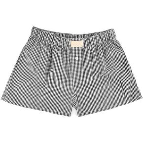 Women Boxer Shorts Baggy Y2k Summer Comfy Casual Micro Pj Bottoms Cute Plaid Elastic Waist Lounge Shorts